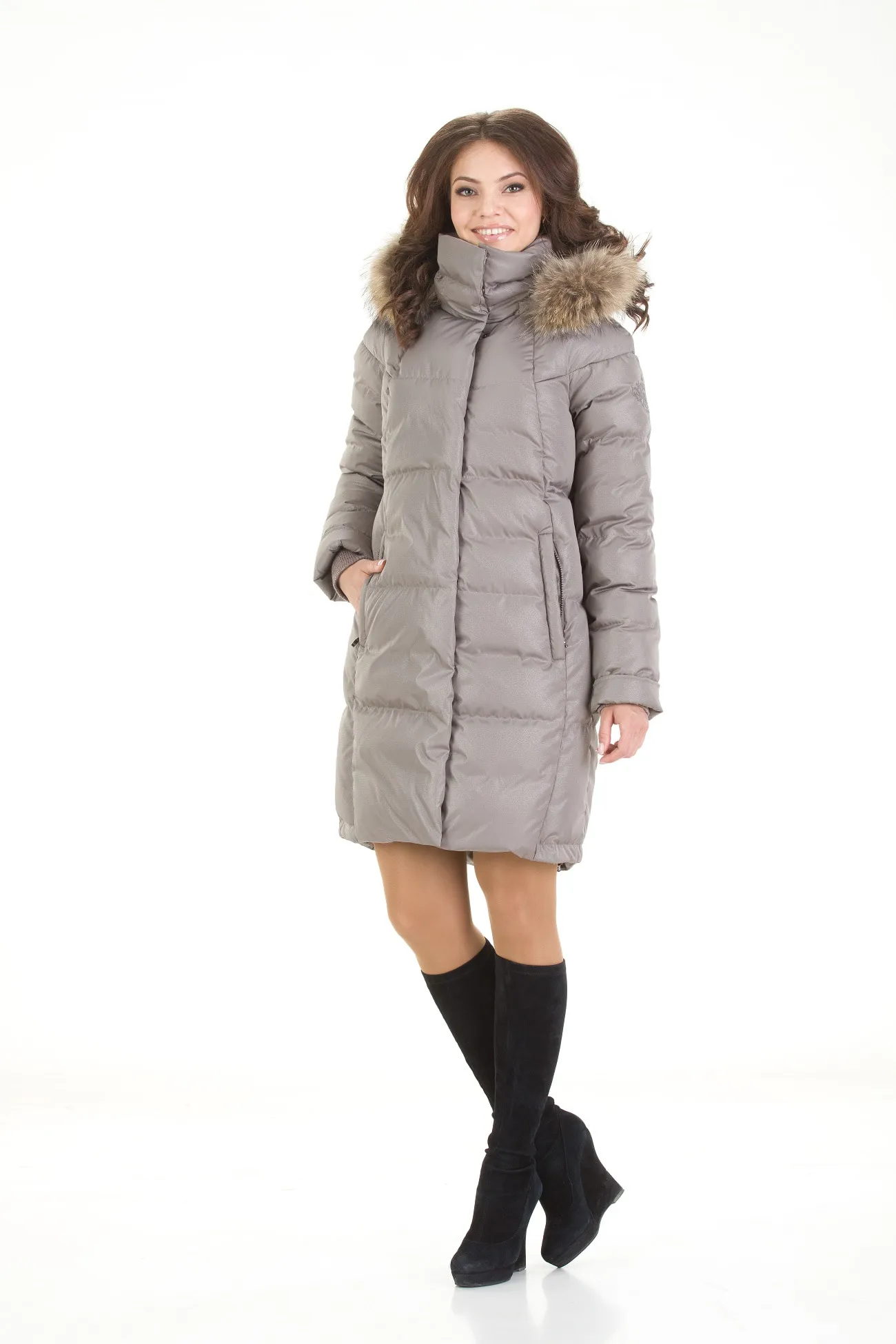 Пальто Гербера бежевый-min